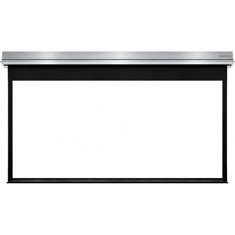 Grandview Recessed Integrated 120-Inch Motorized Projection Screen RHT-MIR (16:9) SILVER CASING
