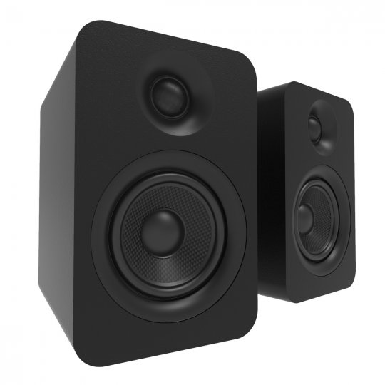 Kanto YU Passive 4" Bookshelf Speakers with 1" Silk Dome Tweeter (Pair) BLACK