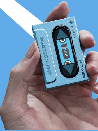 Description image for FiiO Retro Nano Bluetooth DAC and Headphone Amplifier BLUE