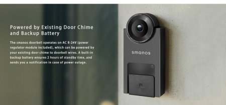 Description image for Smanos DB-20 Smart Video Doorbell
