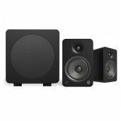 Kanto YU6MB + SUB8MB Powered Speakers and Subwoofer BUNDLE MATTE BLACK - Open Box
