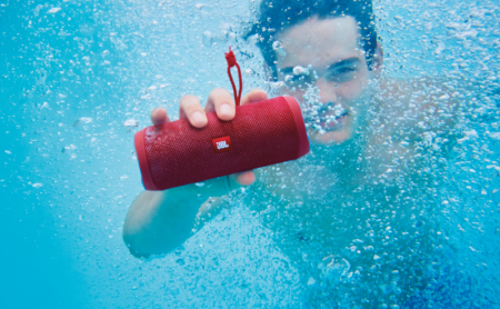 Description image for JBL FLIP 4 Waterproof Portable Bluetooth Speaker WHITE