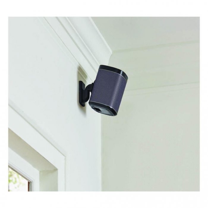 Sanus WSWM1-B1 Wireless Speaker Wall Bracket for Sonos PLAY:1 and PLAY:3 Single BLACK - Click Image to Close