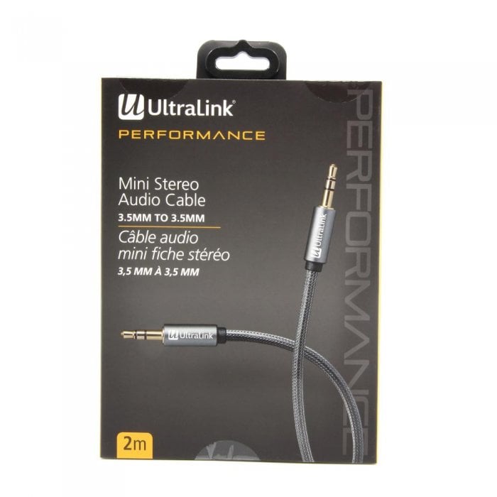 UltraLink ULP2AUX2 Performance Stereo AUX Audio Cable (2M) - Click Image to Close