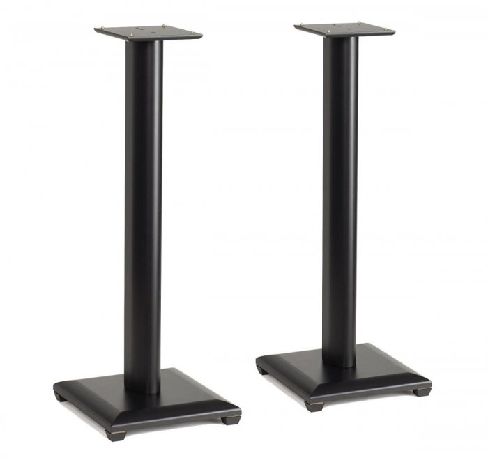 Sanus Natural Series NF30B 30" Bookshelf Speaker Stand (Pair) BLACK - Click Image to Close