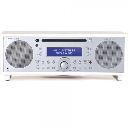 Tivoli Audio HI-FI Music System AM/FM Aux-In w Bluetooth, CD Player & Clock Radio WHITE