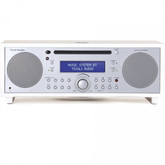 Tivoli Audio HI-FI Music System AM/FM Aux-In w Bluetooth CD & Clock Radio WHITE - Open Box - Click Image to Close