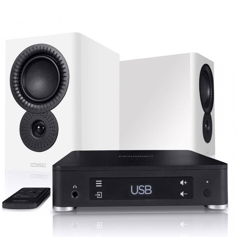 Mission LX-Connect True Wireless Speaker System w LX Connect-Hub WHITE - Open Box