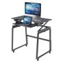 Rocelco DADR40+FSM 40" Adjustable Standing Desk BLACK