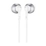 JBL Tune 205 Wired Earbud Headphones with Mic CHROME