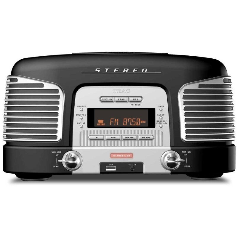 Teac SL-D920 CD/MP3 Retro Nostalgia Style Radio w USB BLACK
