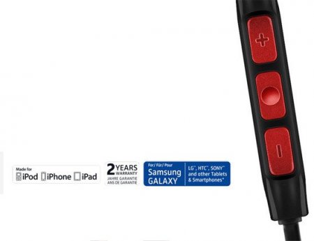 Description image for Sennheiser HD1 M2 IEi Momentum In-Ear Heaphones BLACK for Apple iOS