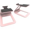 Kanto Living SE2P Elevated Desktop Speaker Stands for Small Speakers PINK
