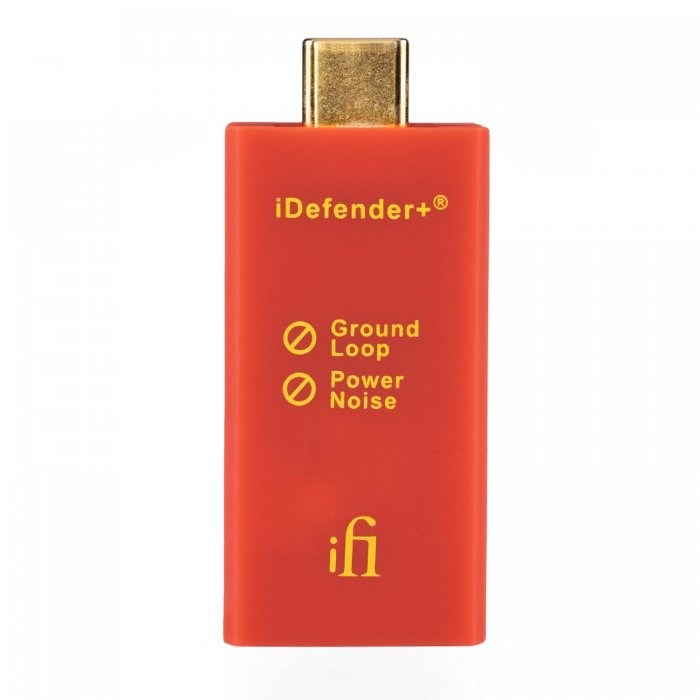 iFi Audio iDefender+CA USB-C to USB-A Ground Noise (Buzz/Hum) Eliminator RED - Click Image to Close