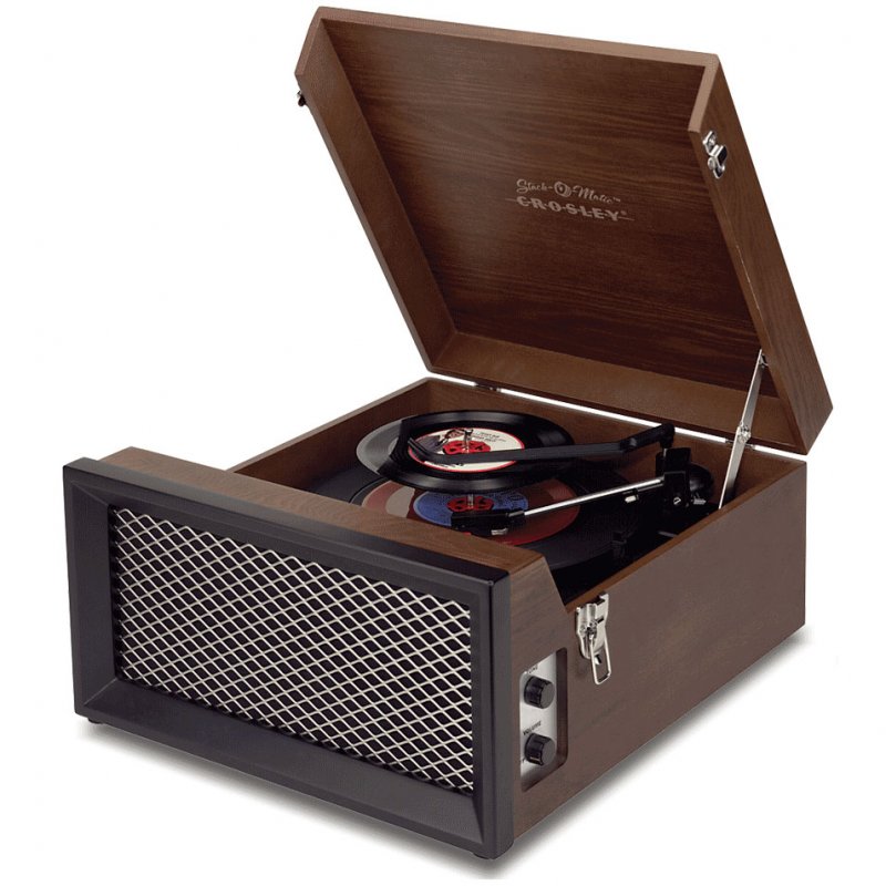 Crosley CR85 (Walnut) Collegiate Stack-O-Matic Turntable