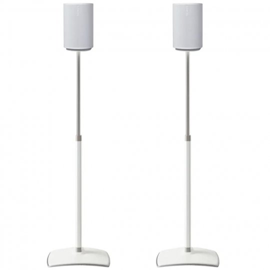 Sanus WSSE1A2 Height-Adjustable Speaker Stands for Sonos Era 100 (Pair) WHITE