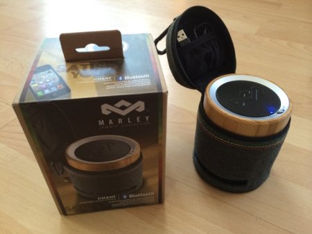 Description image for House of Marley 'Chant BT' Drum-Style Bluetooth Speaker EM-JA008-BK BLACK
