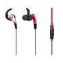 Audio-Technica ATHCKX5ISRD Sonic Fuel Smartphone Earbuds with In-line Microphone RED