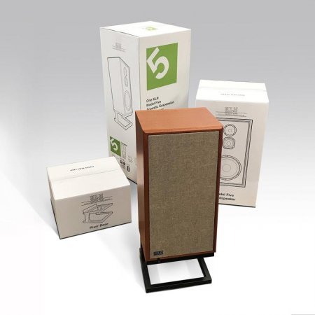 Description image for KLH Audio Model Five Floorstanding Speaker by Henry Kloss  (Pair) WALNUT