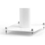 NorStone Stylum 1 Speaker Stands with Adjustable Spikes and Cable Management (Pair) WHITE SATIN