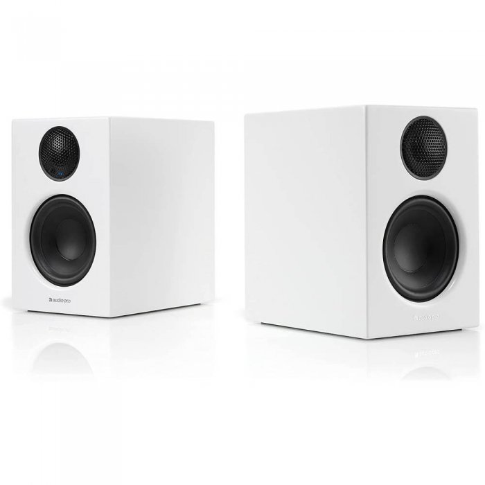 Audio Pro A26 Multi-Room Bookshelf Stereo Speakers (Pair) WHITE - Click Image to Close