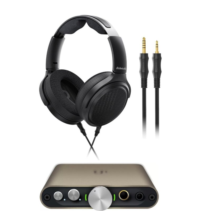 iFi Audio Hip Dac 3 Portable Hi-Res DAC/Headphone Amp & FiiO JT7 Planar Magnetic Headphone Bundle TITANIUM/BLACK