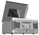 TEAC SL-A200 Retro Classic Record / CD Player SILVER