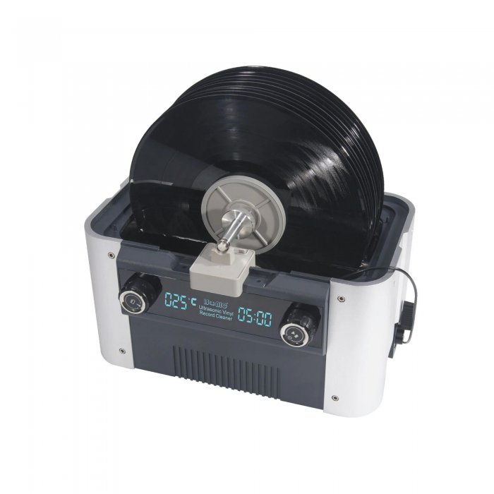 iSonic Motorized Ultrasonic Vinyl Record Cleaner for 10 Records - Click Image to Close