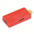 iFi Audio iDefender+CC USB-C to USB-C Ground Noise (Buzz/Hum) Eliminator RED