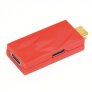 iFi Audio iDefender+CC USB-C to USB-C Ground Noise (Buzz/Hum) Eliminator RED