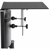 iQ IQTTS1210 12-inch TV Top Shelf for Speakers, Cable Boxes, Game Consoles & AV Components BLACK