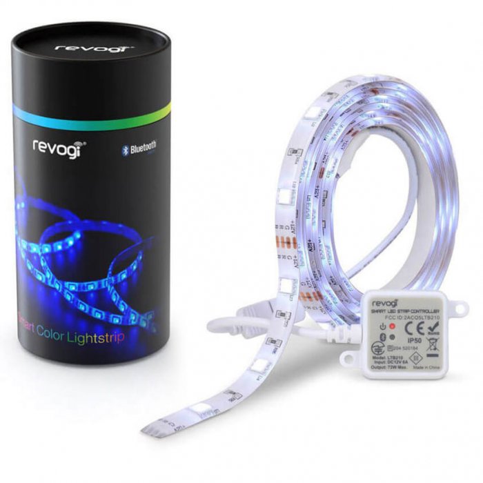 Revogi General Purpose Blutooth + Smart LED Multi-Colour Lightstrip (5M) - Click Image to Close