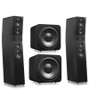 SVS Ultra Evolution Pinnacle & Dual SB-3000 R|Evolution High-Performance 2.2 Speaker System BLACK OAK VENEER / BLACK ASH - Open Box