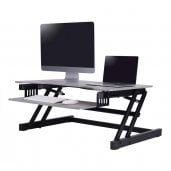 Rocelco DADR 37-Inch Deluxe Adjustable Desk Riser GREY