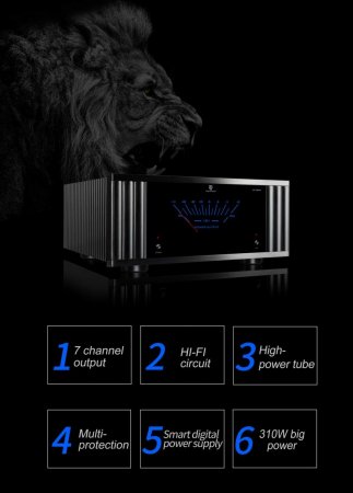 Description image for Tonewinner AD-7300 7 Channels AV Power Audio Amplifier BLACK