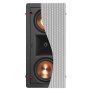 Klipsch PRO24RWLCR In-Wall Speaker Dual 3.5" Injection Molded Graphite IMG Woofer