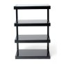 NorStone Esse Four Glass Shelf Hifi Audio Rack BLACK