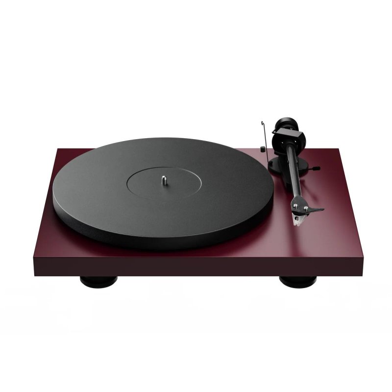 Pro-Ject Debut EVO 2 Belt Drive Turntable Carbon Tonearm Electronic Speed Control (PICK IT MM EVO) SATIN WINE RED