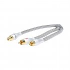 UltraLink UAY1F2M Caliber Subwoofer Audio Y Cable (1F/2M)