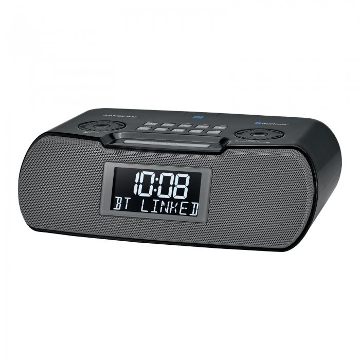 Sangean RCR-20 AM Bluetooth USB Charging Digital Tuning Clock Radio BLACK - Click Image to Close