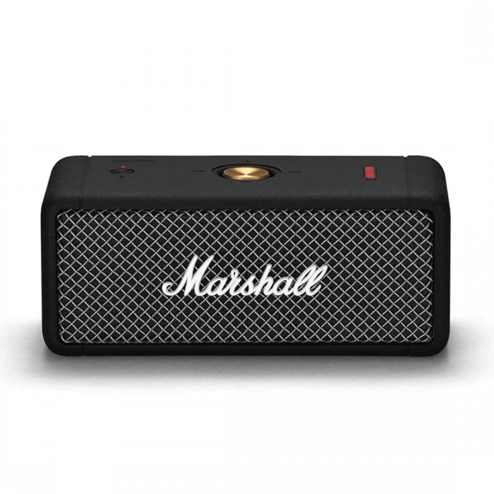 Marshall Emberton Bluetooth Wireless Waterproof Speaker BLACK/BRASS - Open Box - Click Image to Close