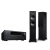 Onkyo TX-NR6100 & PSB Alpha T20 7.2 Channel Network Receiver Floorstanding Speaker System Bundle BLACK ASH