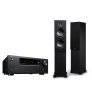 Onkyo TX-NR6100 & PSB Alpha T20 7.2 Channel Network Receiver Floorstanding Speaker System Bundle BLACK ASH