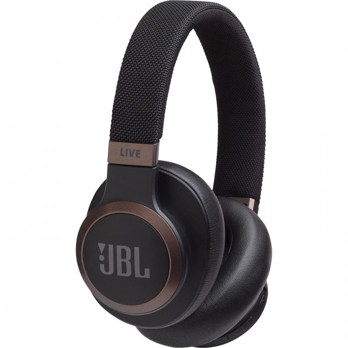 JBL LIVE 650BTNC Over-ear Active Noise Cancelling Bluetooth Wireless Headphone BLACK - Click Image to Close