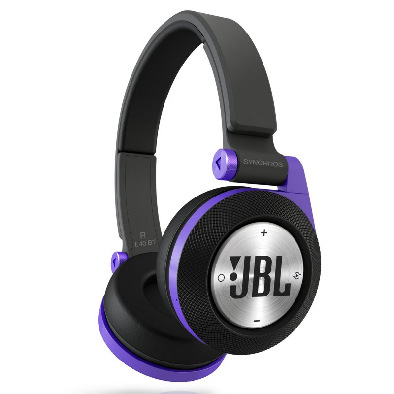 JBL Synchros E40BT Bluetooth On-Ear Headphones PURPLE