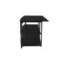 Techcraft MC4832B Glass on Metal Television Stand BLACK