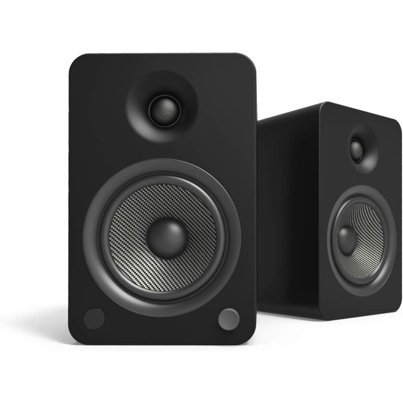Kanto YU 4-inch Bluetooth Powered Bookshelf Speakers BLACK - Open Box