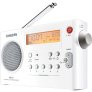 Sangean PR-D7WH AM/FM Digital Rechargeable Portable Radio WHITE