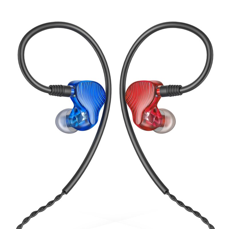 FiiO FA1 Single Balanced Armature In-Ear Monitor with Detachable MMCX Cable RED/BLUE