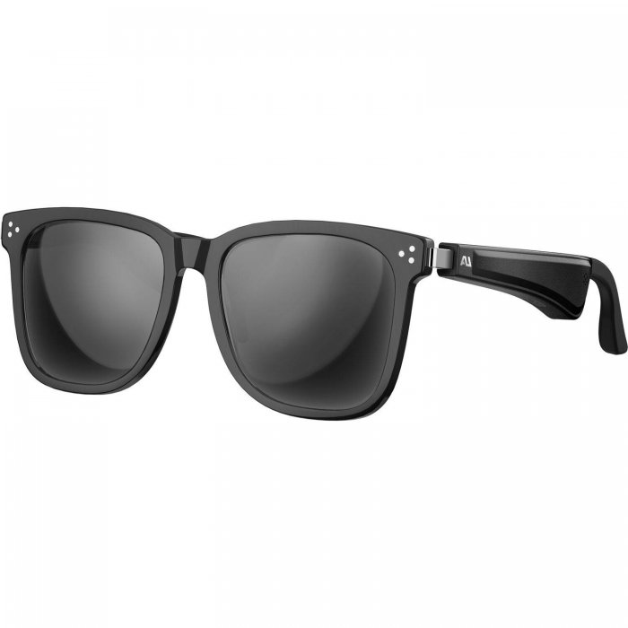 Ausounds AU-Lens Unisex True Wireless Audio Wayfarer Sunglasses BLACK - Click Image to Close